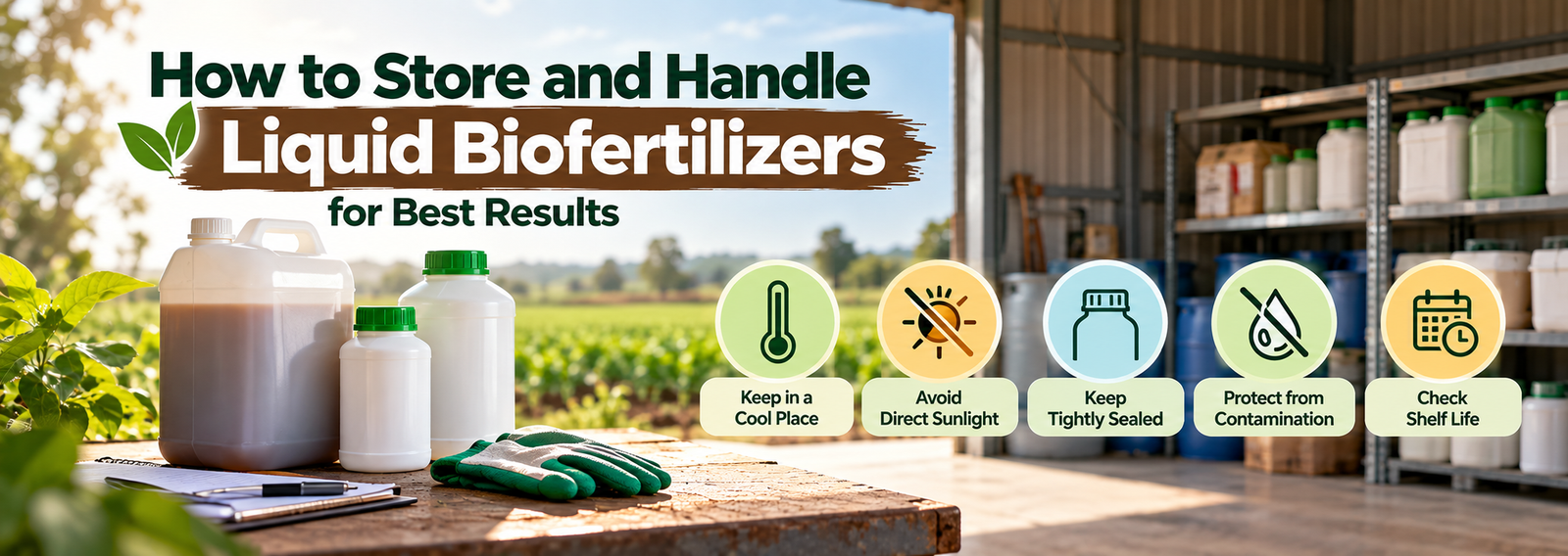 How to Store and Handle Liquid Biofertilizers for Best Results