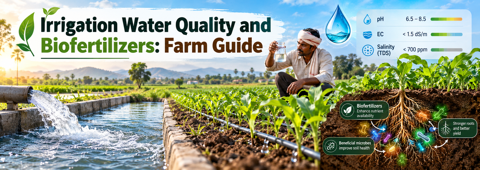 Irrigation Water Quality and Biofertilizers: Farm Guide